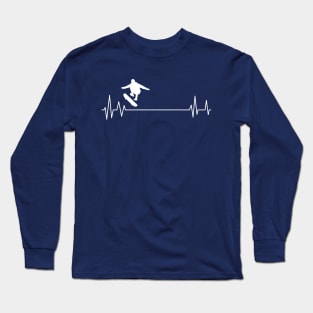 skateboard heartbeat lover,skater heartbeat Long Sleeve T-Shirt